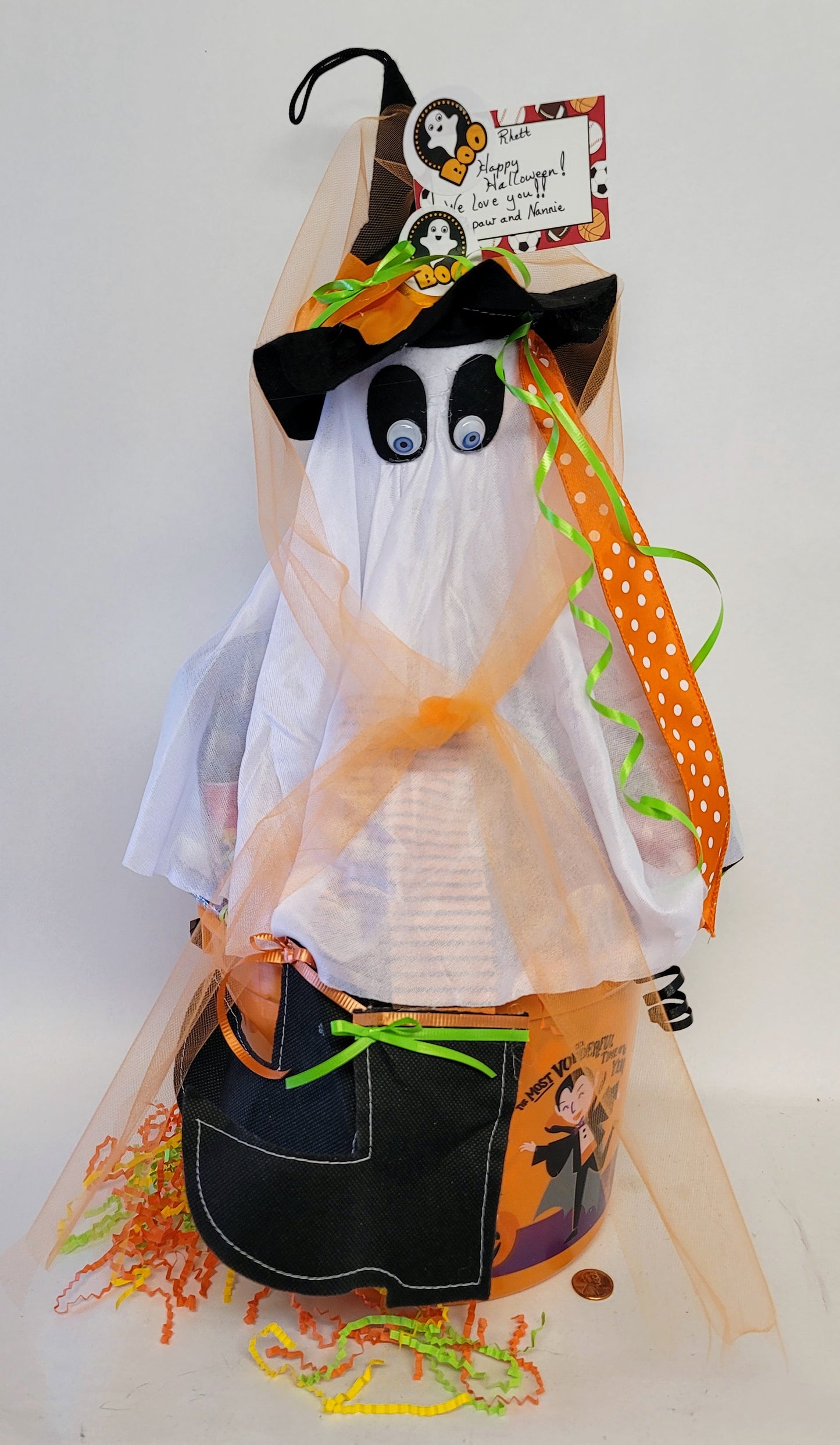 Friendly Ghost Candy Basket