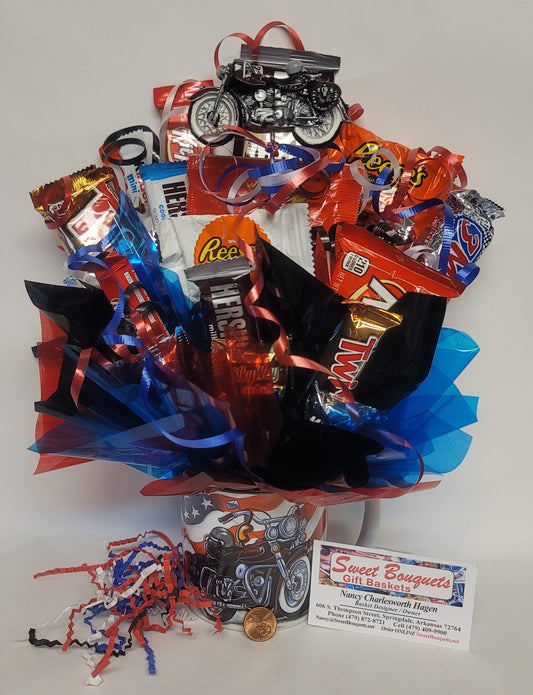 Motorcycle Mug Bouquet