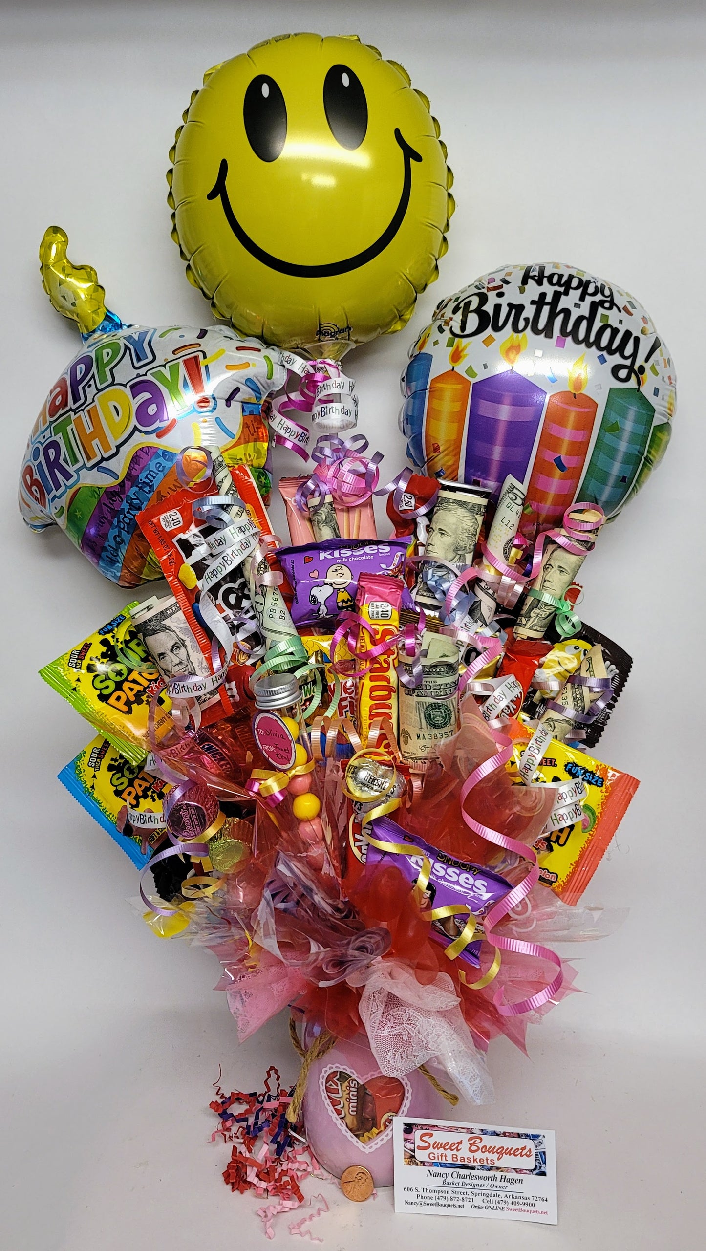 Cash and Candy Mug Bouquet