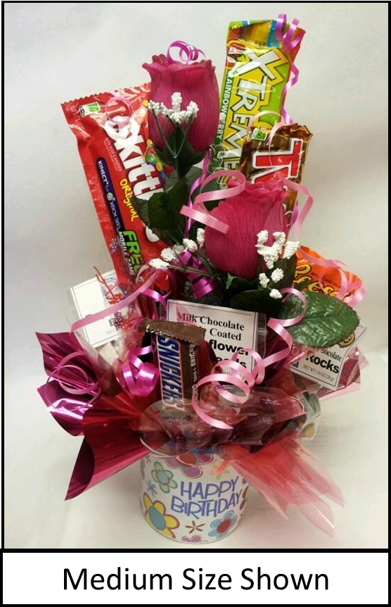 Happy Birthday Mug or Vase Bouquet