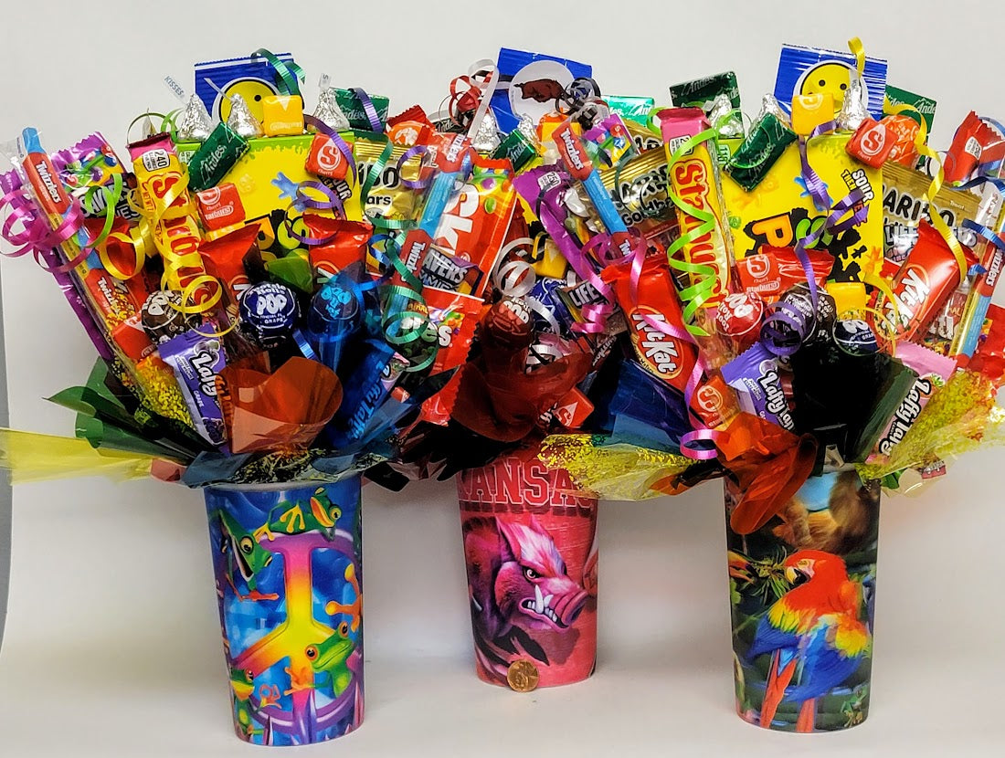 Holographic Tumbler Candy Bouquet