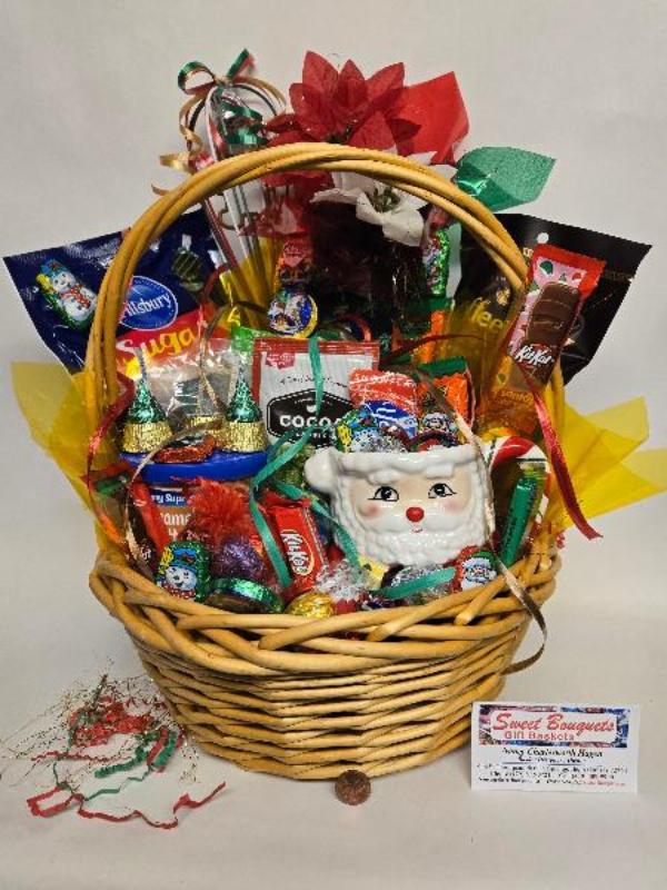 Christmas Wicker Basket