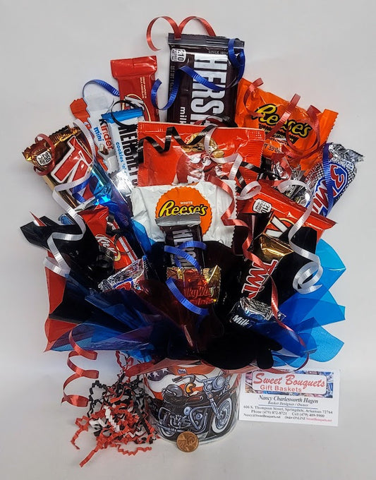 Motorcycle Mug Bouquet