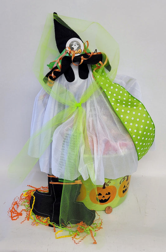 Friendly Ghost Candy Basket