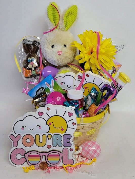 Cool Bunny Gift Basket - Sweet Bouquets Gift Baskets