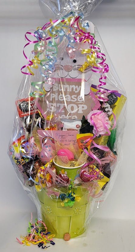 Easter Bunny Plaque Basket - Sweet Bouquets Gift Baskets