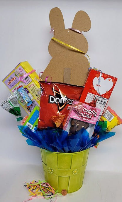 Easter Bunny Plaque Basket - Sweet Bouquets Gift Baskets