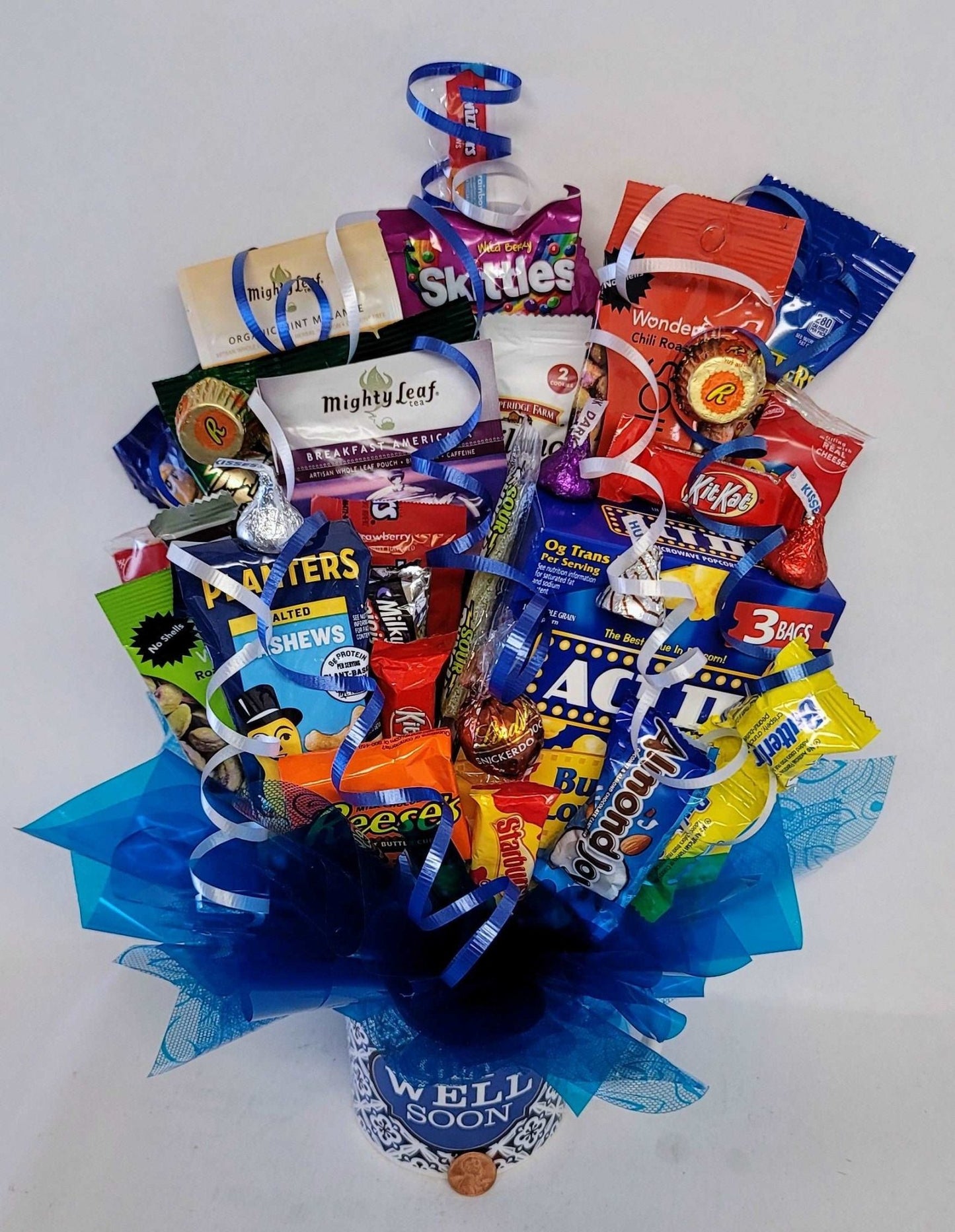 Get Well Tea Mug Bouquet - Sweet Bouquets Gift Baskets