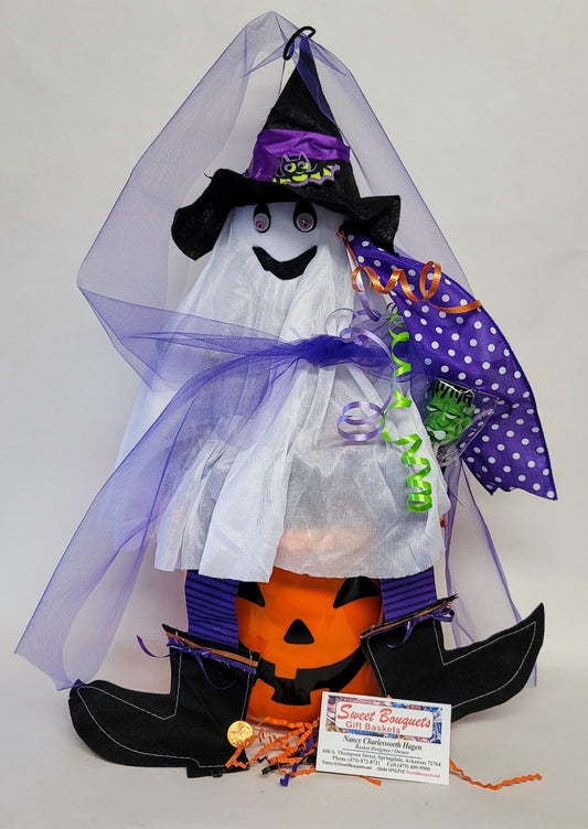 Friendly Ghost Candy Basket