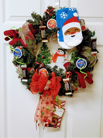 Christmas Wreath Gift Basket