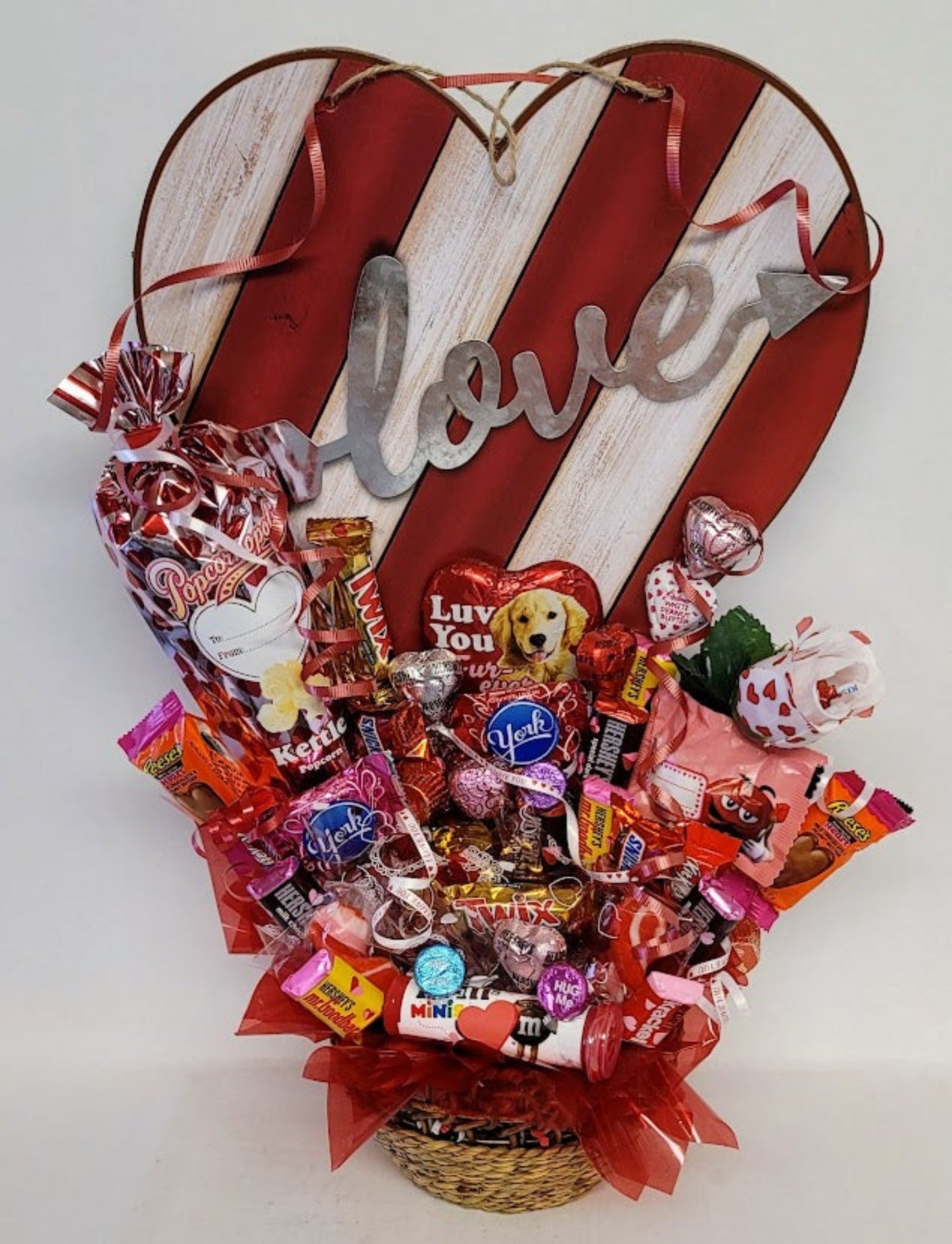 Big Heart Gift Basket - Sweet Bouquets Gift Baskets